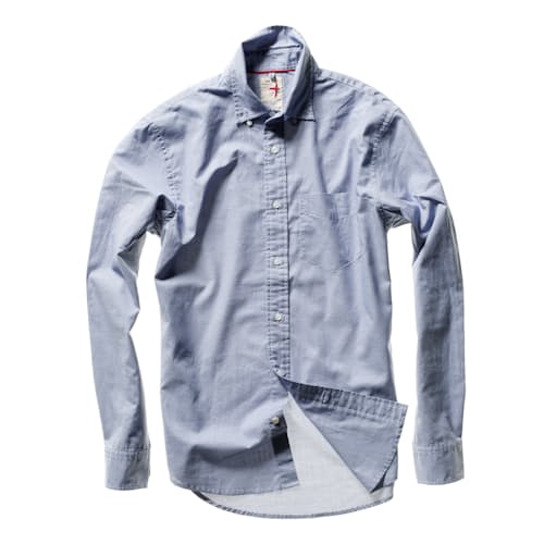 laydown image of Huntsman Blues Long Sleeve Shirt