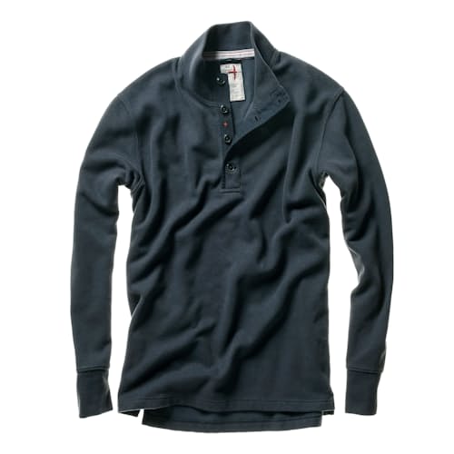 laydown image of French Ribbed Mock-Neck Sweater