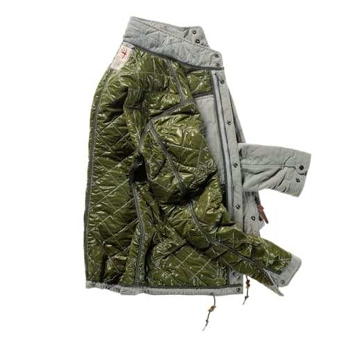 laydown image of Quilted Insulated Tanker Jacket