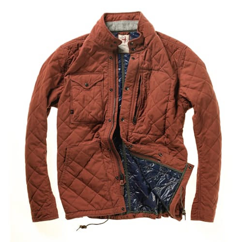 laydown image of Quilted Insulated Tanker Jacket