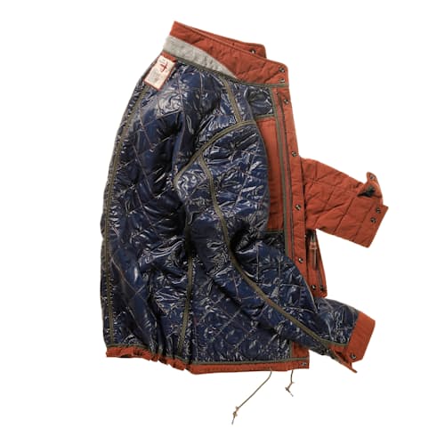laydown image of Quilted Insulated Tanker Jacket