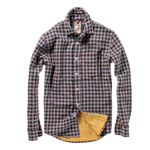 laydown image of Chamois Lined Flannel Shirt