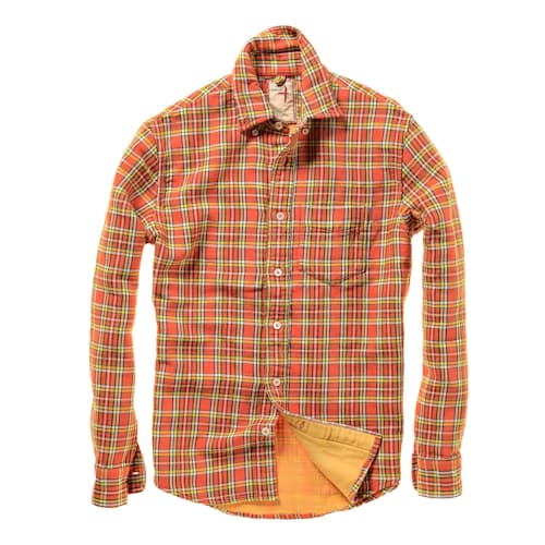 laydown image of Chamois Lined Flannel Shirt