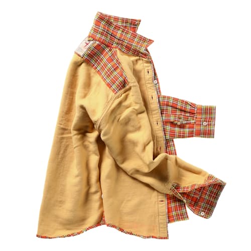 laydown image of Chamois Lined Flannel Shirt