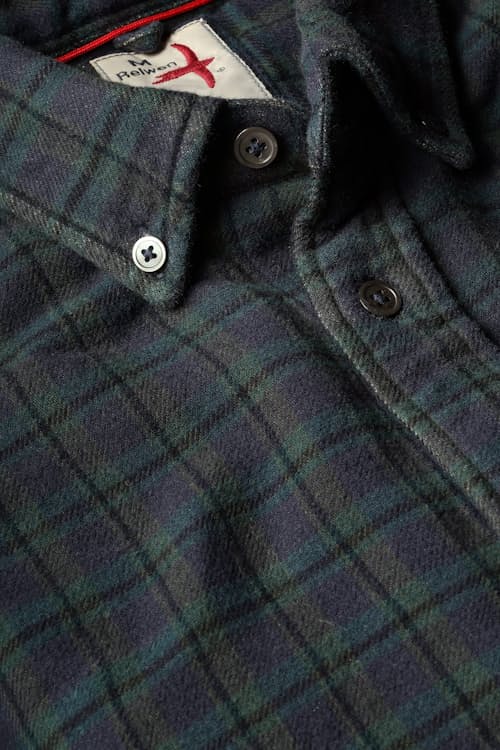 laydown detail image of Chamois Lined Flannel Shirt