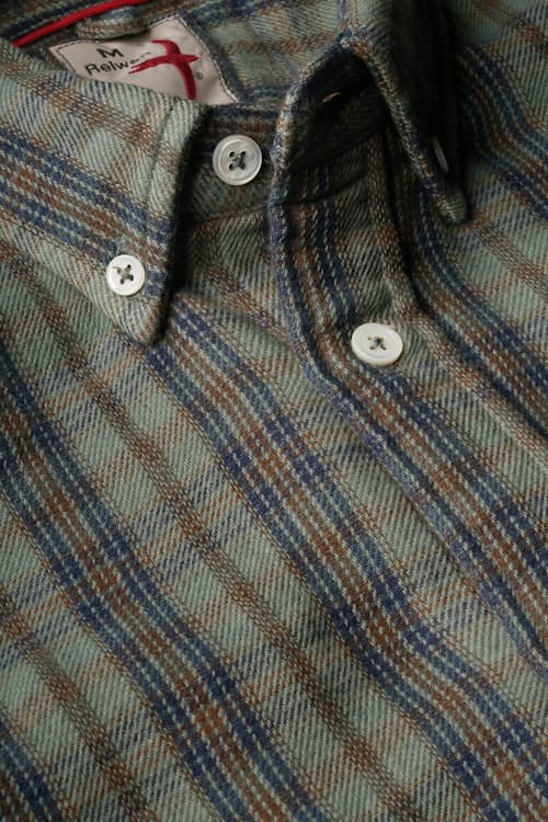 laydown detail image of Chamois Lined Flannel Shirt