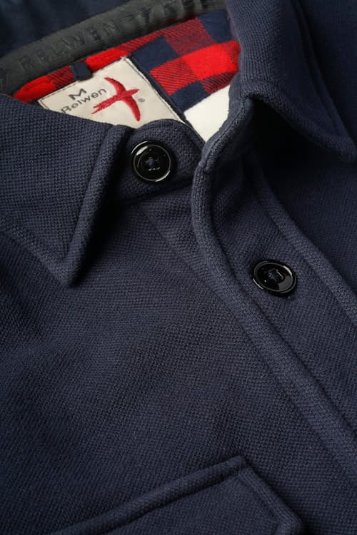 laydown detail image of Pique Fleece Workshirt