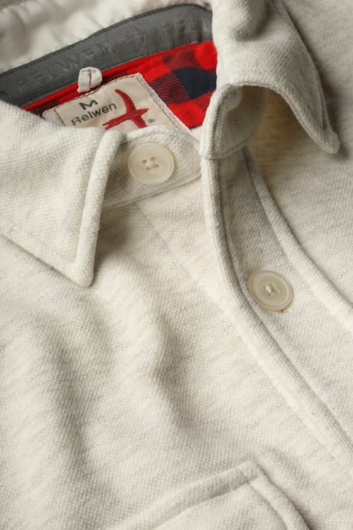 laydown detail image of Pique Fleece Workshirt