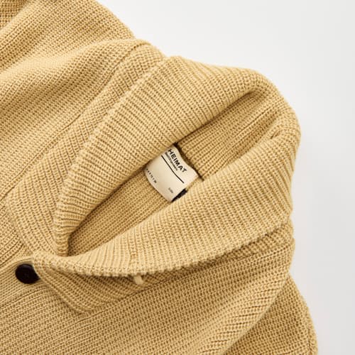 laydown detail image of Eiger Shawl Collar Cardigan
