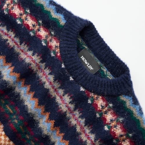 laydown detail image of A Woolen Wonder Fair Isle Sweater