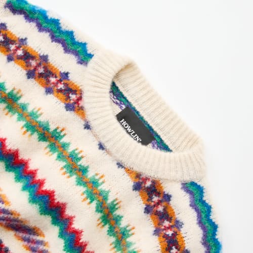 laydown detail image of A Woolen Wonder Fair Isle Sweater