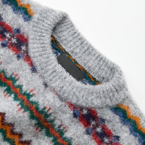 laydown detail image of A Woolen Wonder Fair Isle Sweater