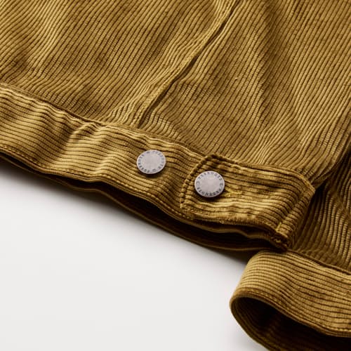 laydown detail image of CD-1 Corduroy Trucker Jacket