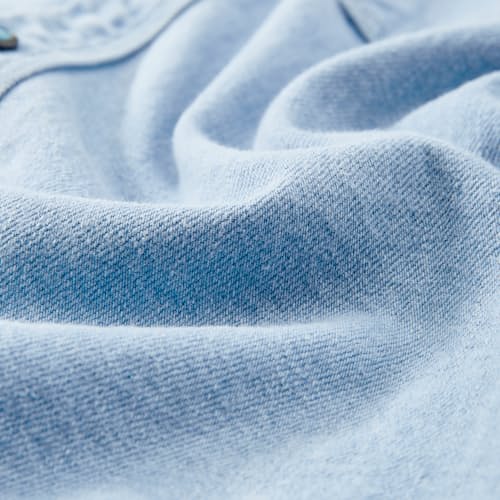 laydown detail image of Modern Western Pearlsnap Selvedge Denim Shirt