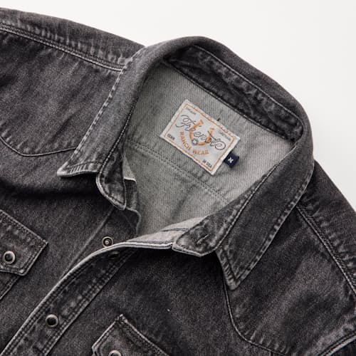 laydown detail image of Modern Western Denim Shirt