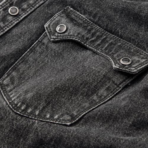 laydown detail image of Modern Western Denim Shirt