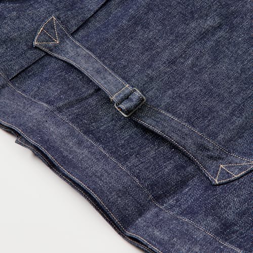 laydown detail image of RJ-3 Japanese Selvedge Denim Trucker Jacket