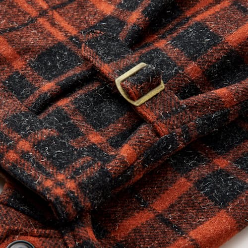 laydown detail image of Japanese Kempy Wool Alcorn Jacket