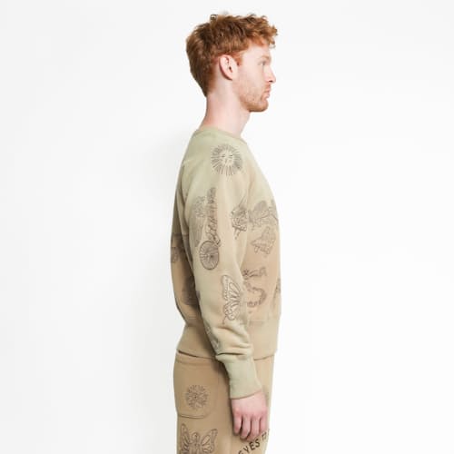 on model image of Wilson Crewneck