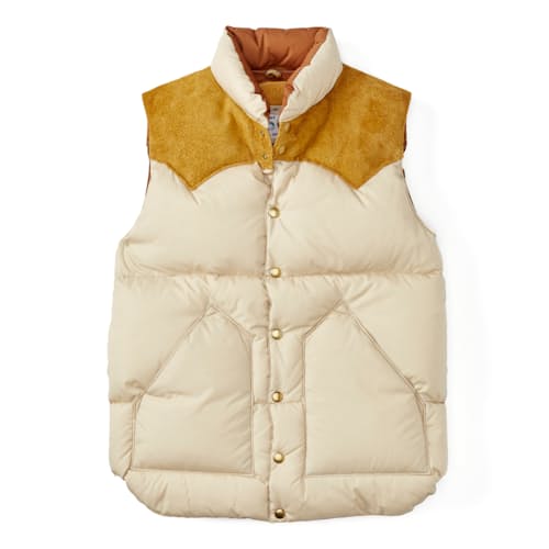 laydown image of Heritage Down Insulated Puffer Vest - Exclusive