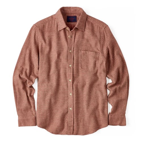 laydown image of Abstract Pie Poule Flannel Shirt
