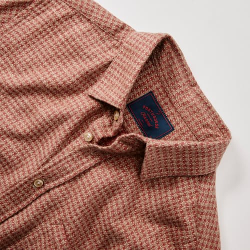 laydown detail image of Abstract Pie Poule Flannel Shirt