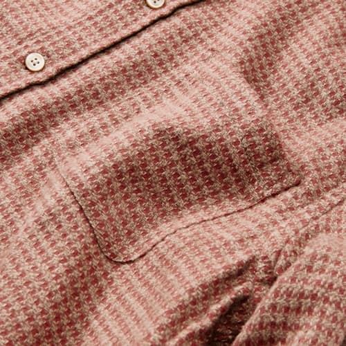 laydown detail image of Abstract Pie Poule Flannel Shirt