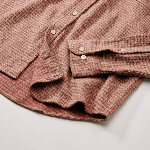 laydown detail image of Abstract Pie Poule Flannel Shirt