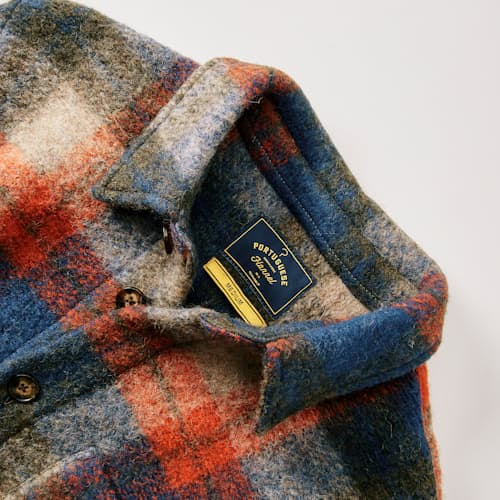 laydown detail image of Parker Wool Fleece Overshirt