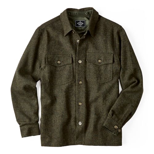 laydown image of Wool Field Overshirt