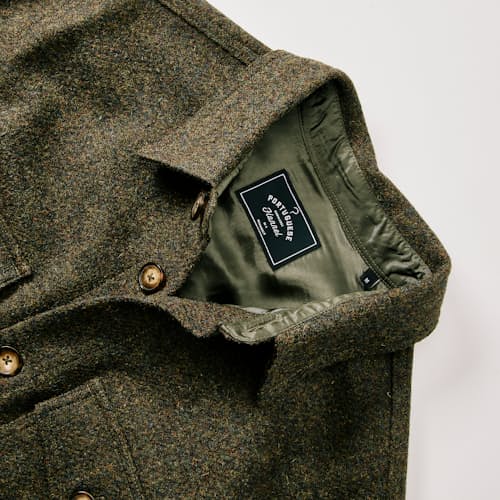 laydown detail image of Wool Field Overshirt