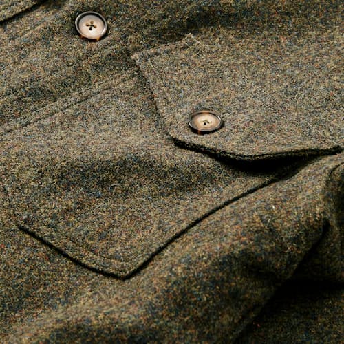 laydown detail image of Wool Field Overshirt