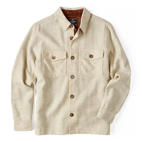 laydown image of Wool Field Overshirt