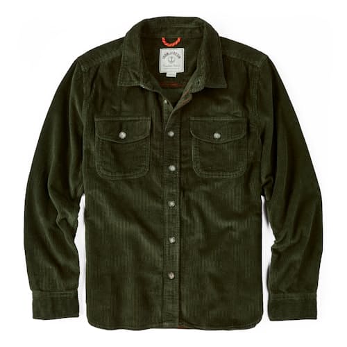 laydown image of Forest Corduroy Shirt