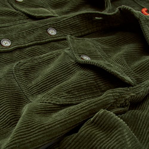 laydown detail image of Forest Corduroy Shirt
