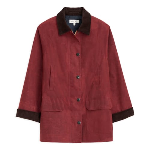 laydown image of Women's Waxed Cotton Madison Jacket
