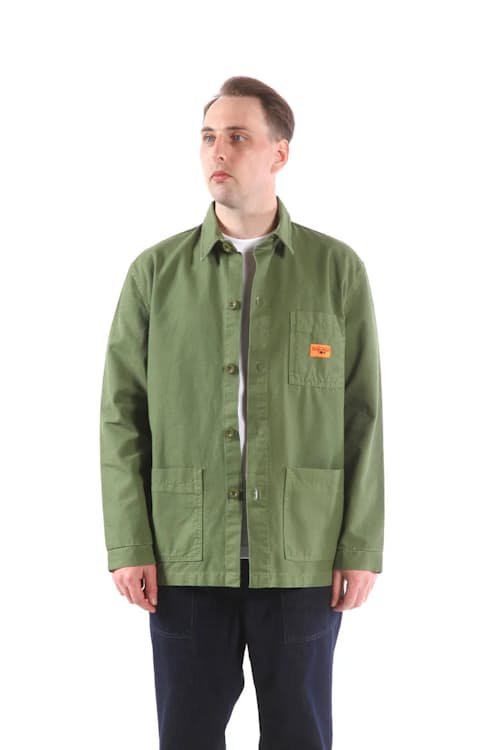 on model image of Chef Coverall Jacket
