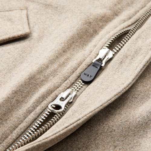 laydown detail image of Knoll Melton Wool Bomber Jacket