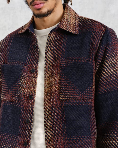 on model image of Whiting Overshirt