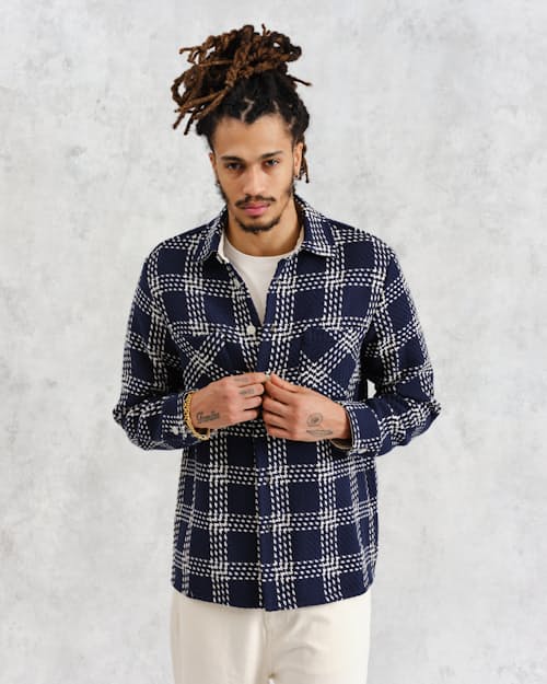 on model image of Whiting Overshirt