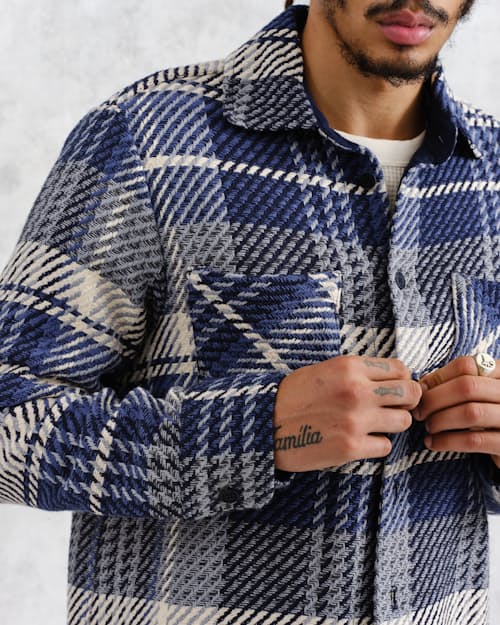 on model image of Whiting Overshirt