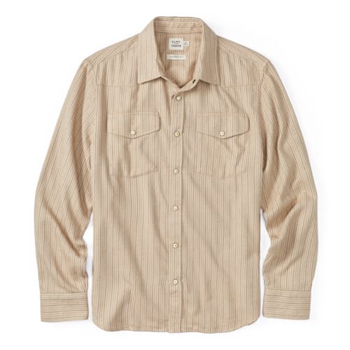 laydown image of Flannel Western Button Down Shirt