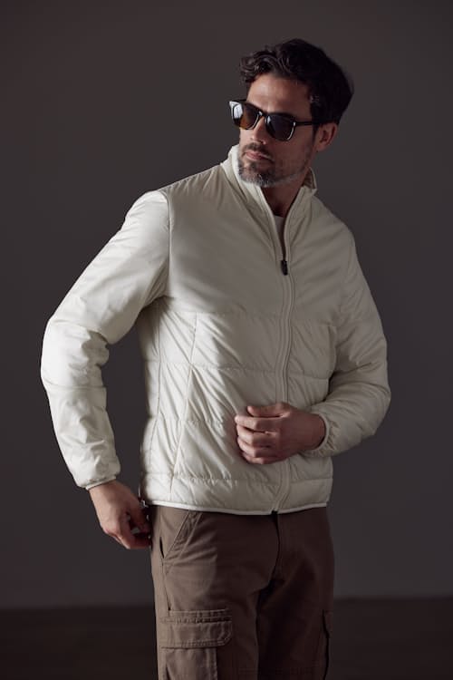 on model image of Eco Down Insulated Jacket