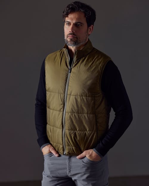 on model image of Eco Insulated Vest