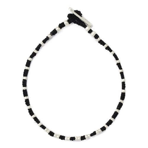 laydown image of Small Silver Beads Bracelet
