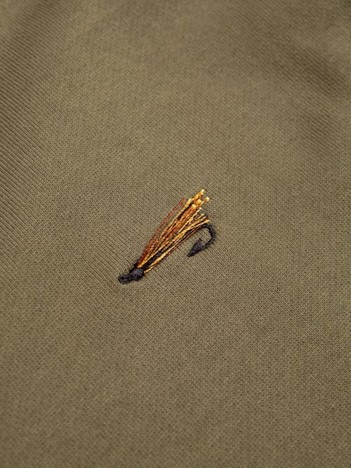 laydown detail image of Stobhall Fishing Fly Sweatshirt