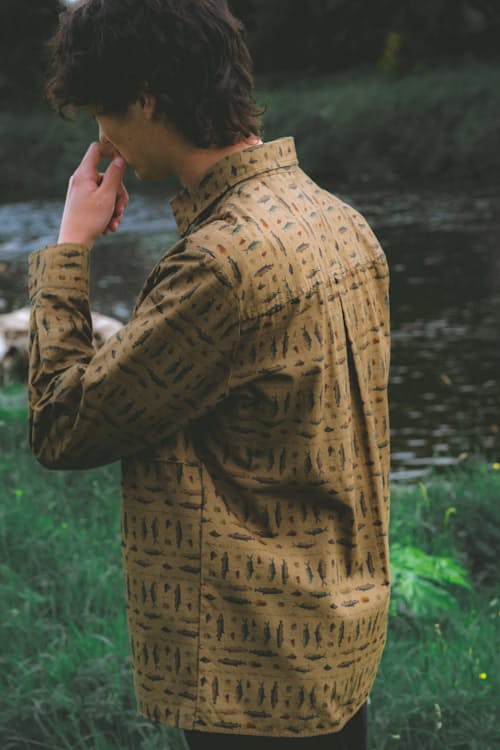 lifestyle image of Taymount Printed Shirt