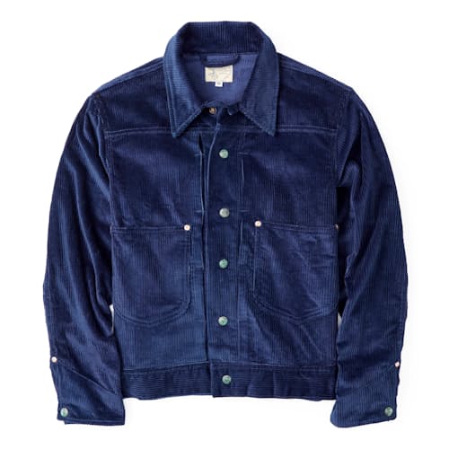 laydown image of Corduroy Ranch Trucker Jacket