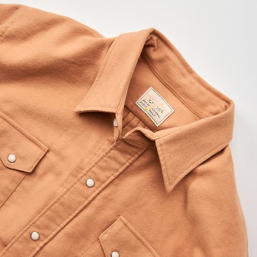 laydown detail image of Moleskin Pearlsnap Shirt
