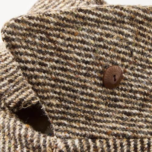 laydown detail image of Boom Cat Irish Tweed Peacoat